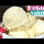 Receta de helado casero vainilla