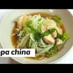 Receta de sopa china de verduras