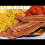 Receta de bacon vegetariano