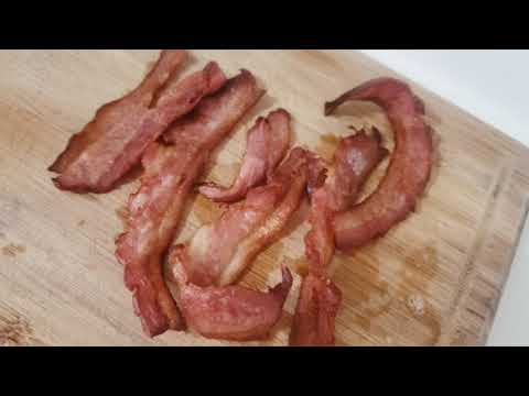Receta de bacon airfryer tiempo