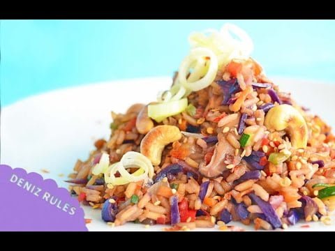 Receta de arroz con verduras y soja