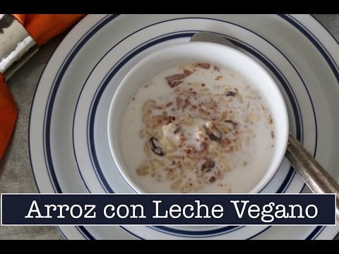Receta de arroz con leche de coco vegano
