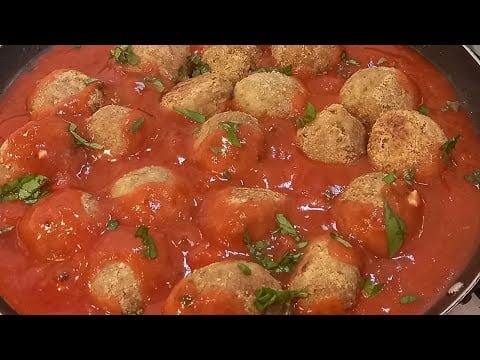Receta de albóndigas veganas en salsa