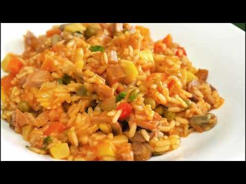 Receta de arroz vegetariano
