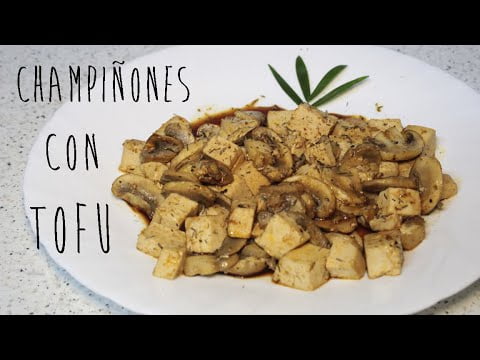 Receta de tofu champiñones