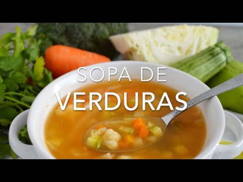 Receta de sopa de verduras saludable