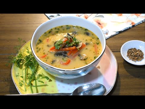 Receta de sopa thai de verduras