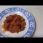 Receta de calabaza frita con chorizo