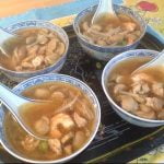 Receta de sopa de pollo con champiñones china