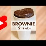 Receta de brownie en taza sin huevo
