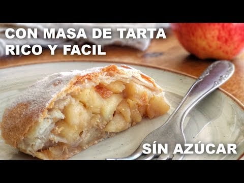 Receta de tarta de manzana vegana hojaldre