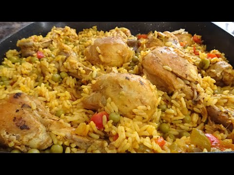 Receta de arroz amarillo con pollo canario