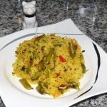 Receta de arroz con habichuelas verdes