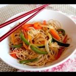 Receta de fideos chinos con verduras